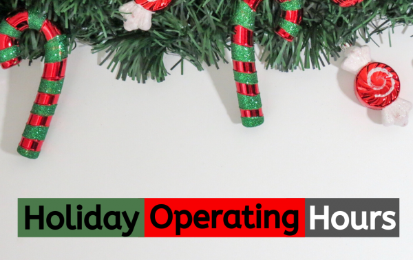 Holiday Operating Hours Banner